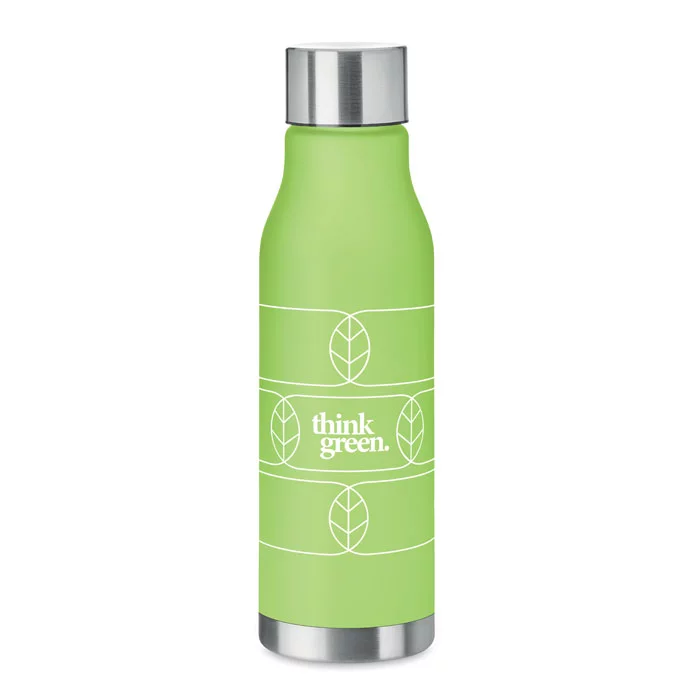 Bouteille en PET recyclé avec finition inox- 600ml – GLACIER RPET – Image 3
