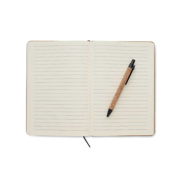 Conférencier A5 en liège avec stylo – fermeture élastique – ORIGIN – Image 3